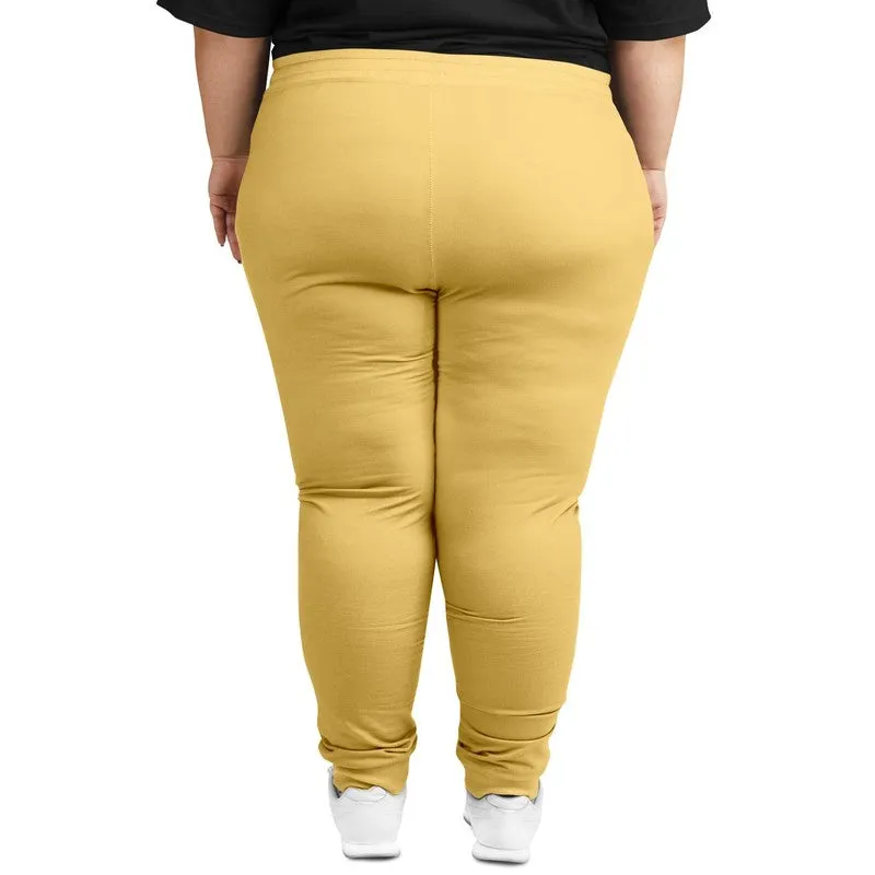 Pastel Orange Yellow Joggers | Unisex | with PLUS sizes | Bright Pastel Orange Yellow | C0M15Y60K0