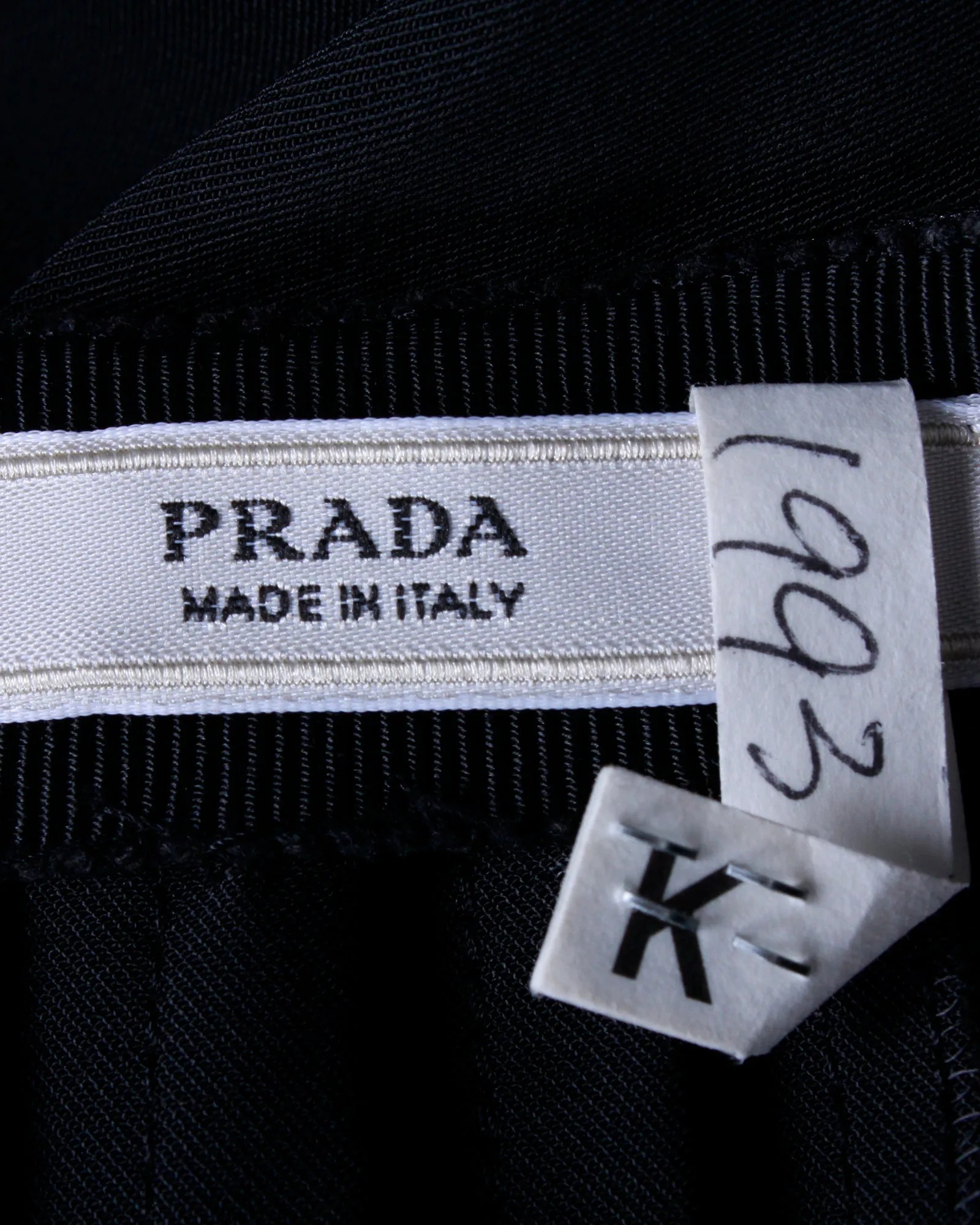 Prada Pleated Skirt in Black Polyester