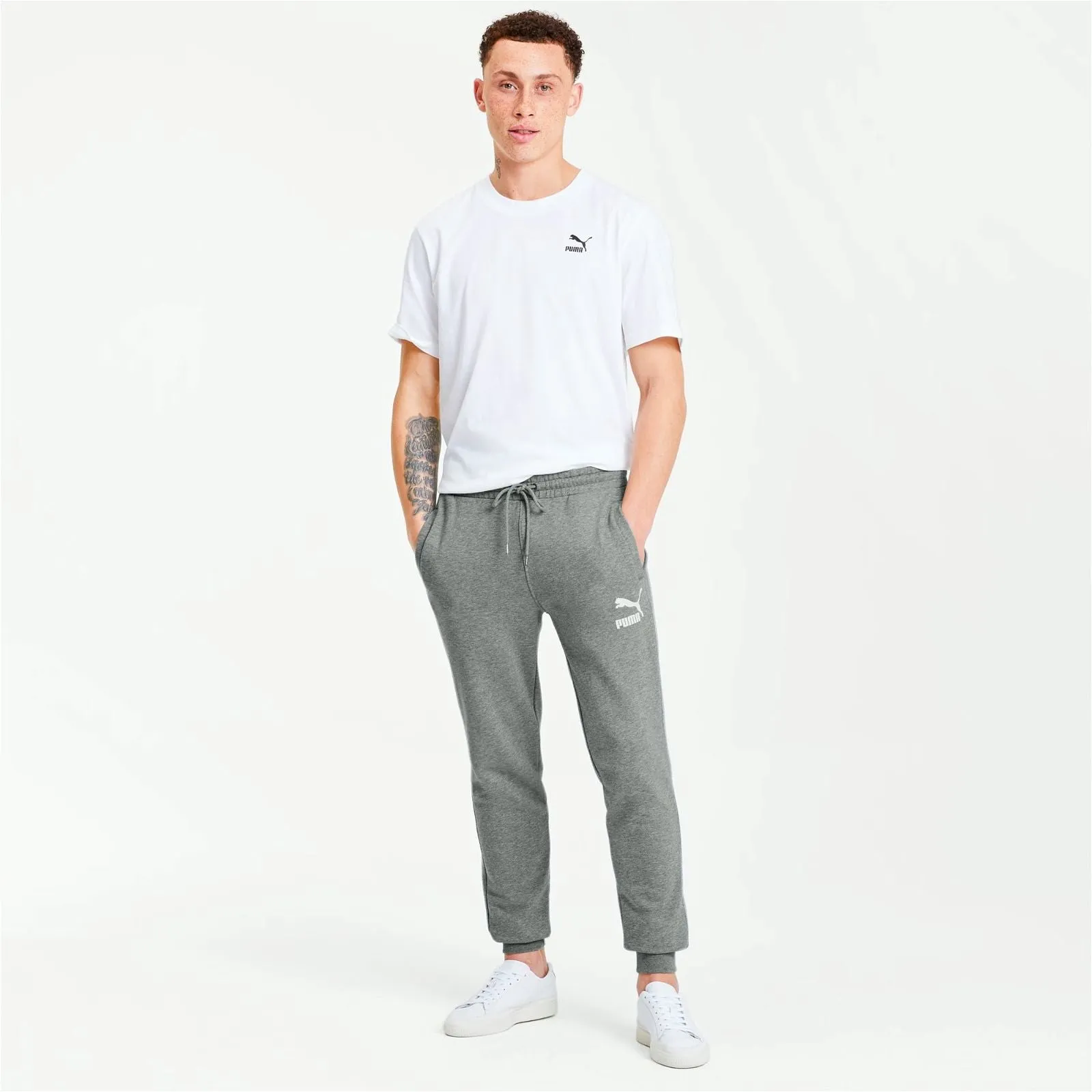 Puma Classic Fleece Sweat Pants - Grey
