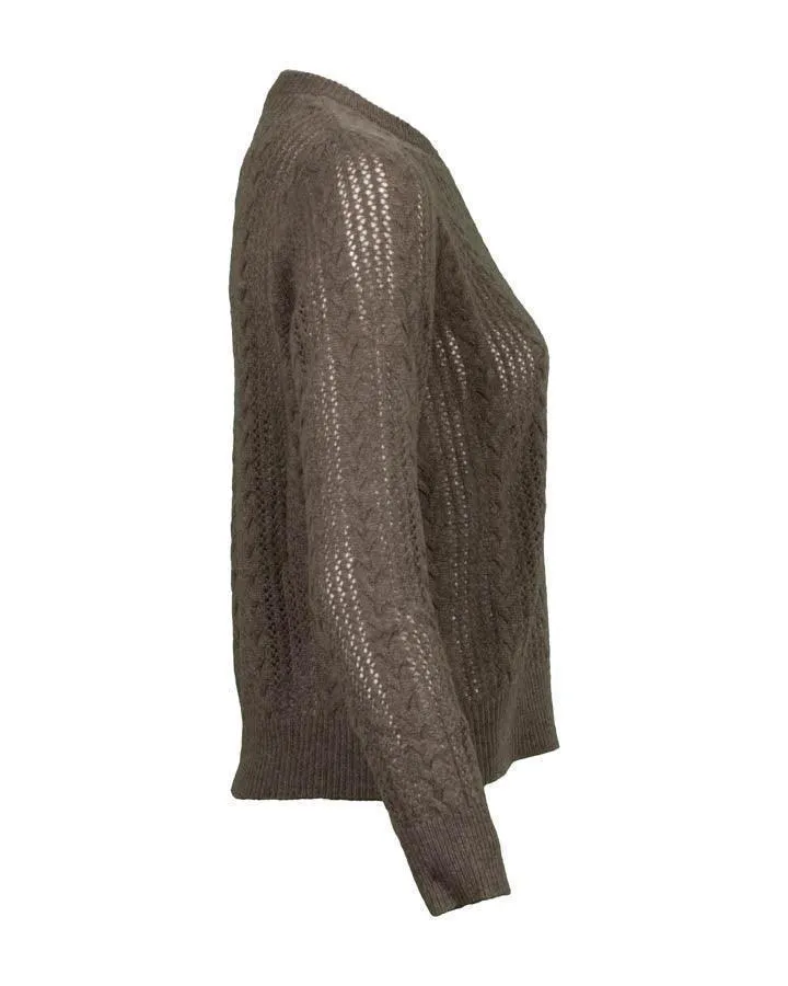 Purotatto Cashmere Cable Knit Pullover