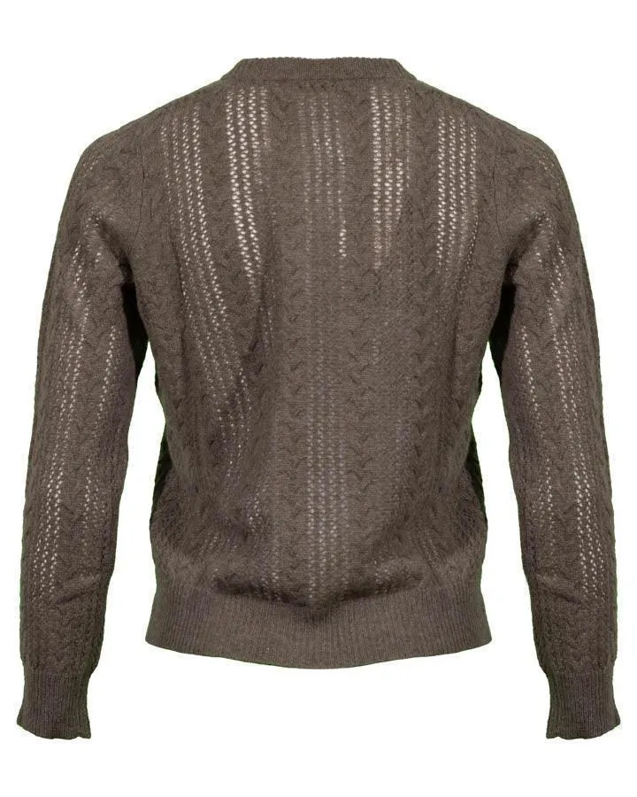 Purotatto Cashmere Cable Knit Pullover