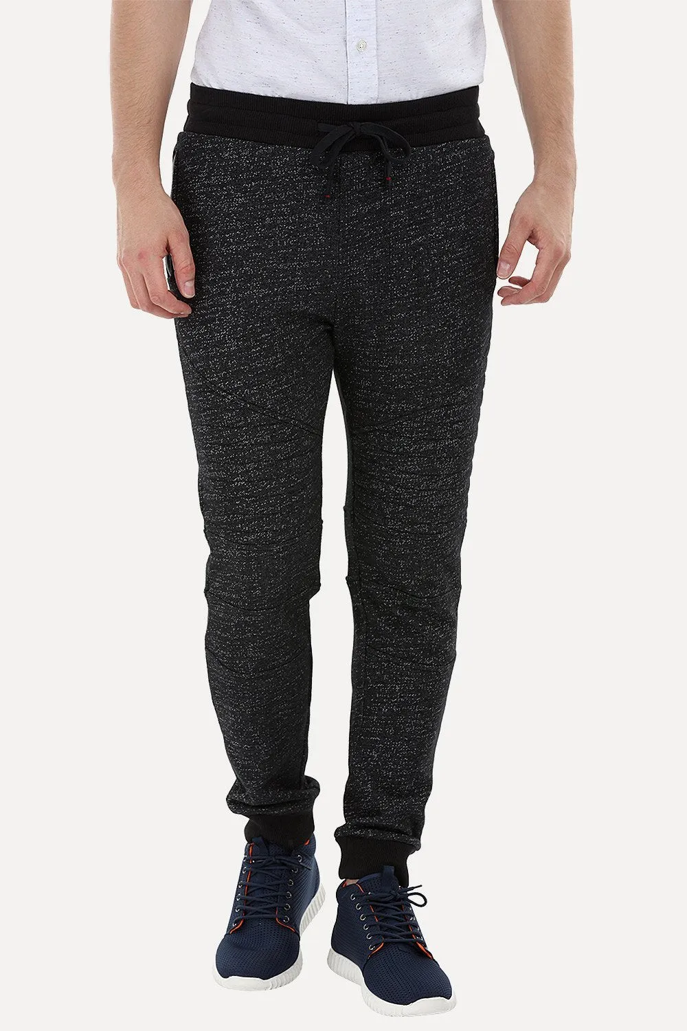Quilted Knee-Patch Joggers