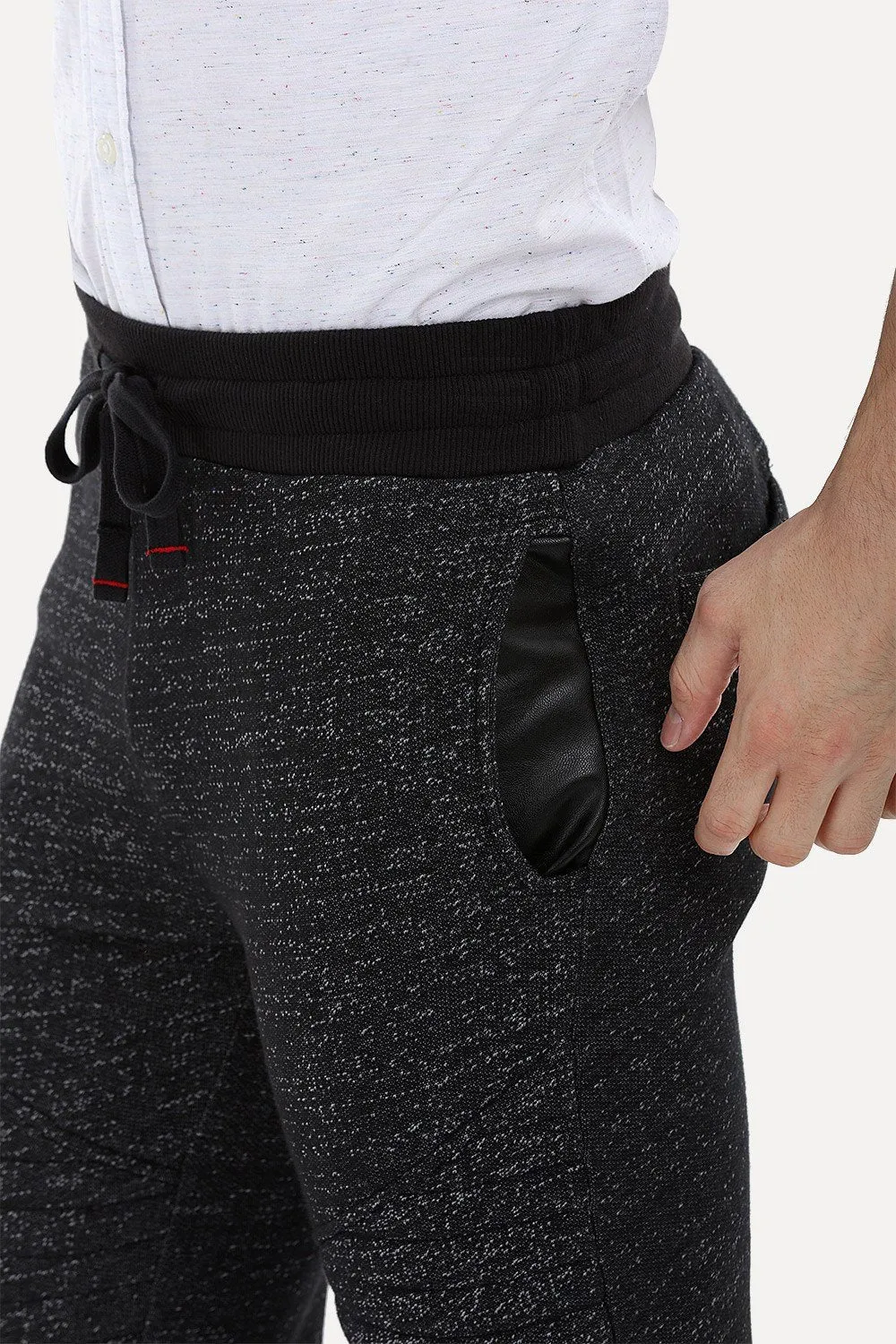 Quilted Knee-Patch Joggers
