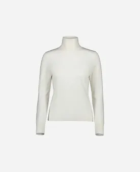 Rollkragen Pullover aus Wolle in Creme