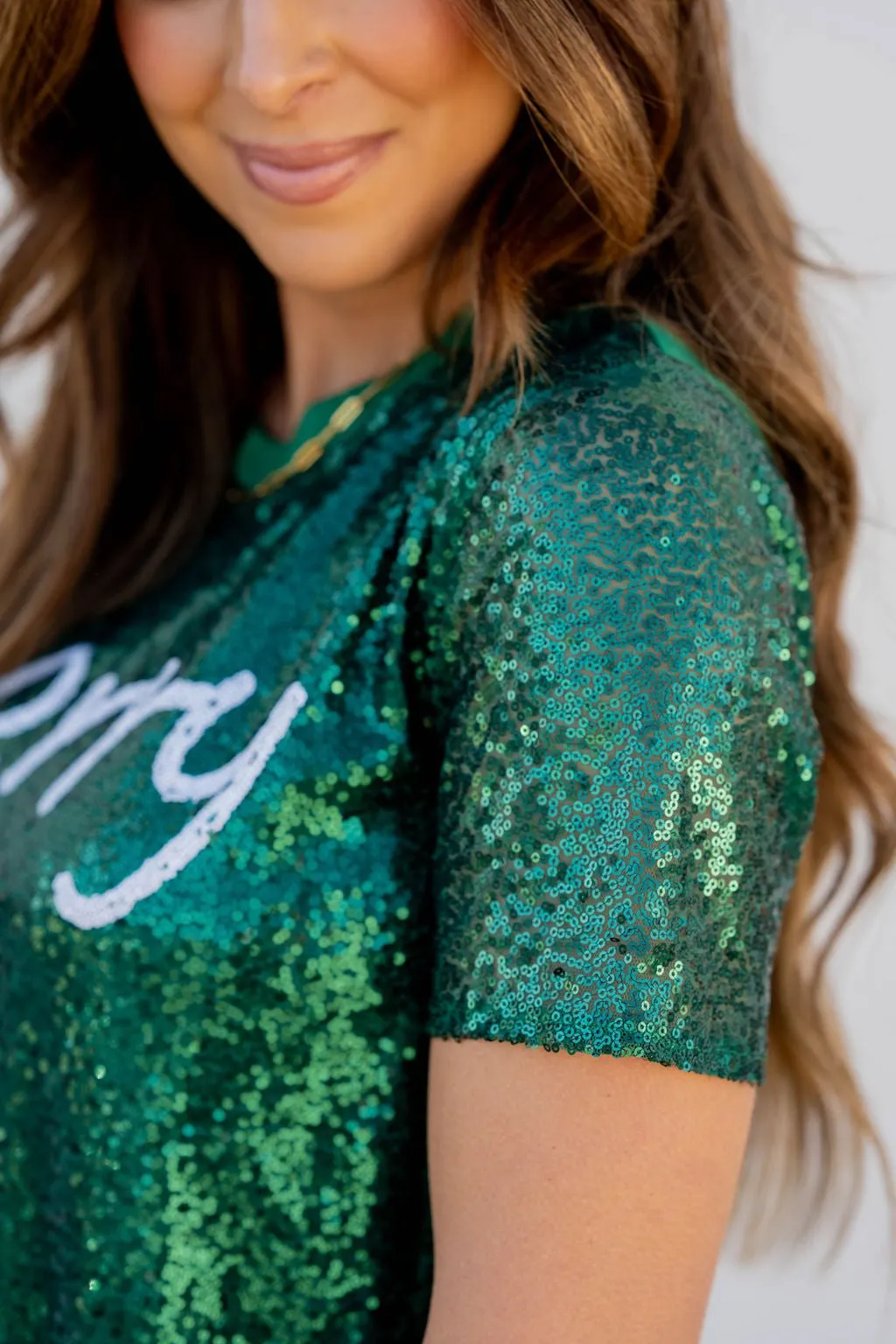 Sequin Merry Tee