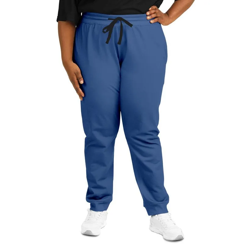 Shaded Midtone Blue Joggers | Unisex | with PLUS sizes | C80M60Y0K30