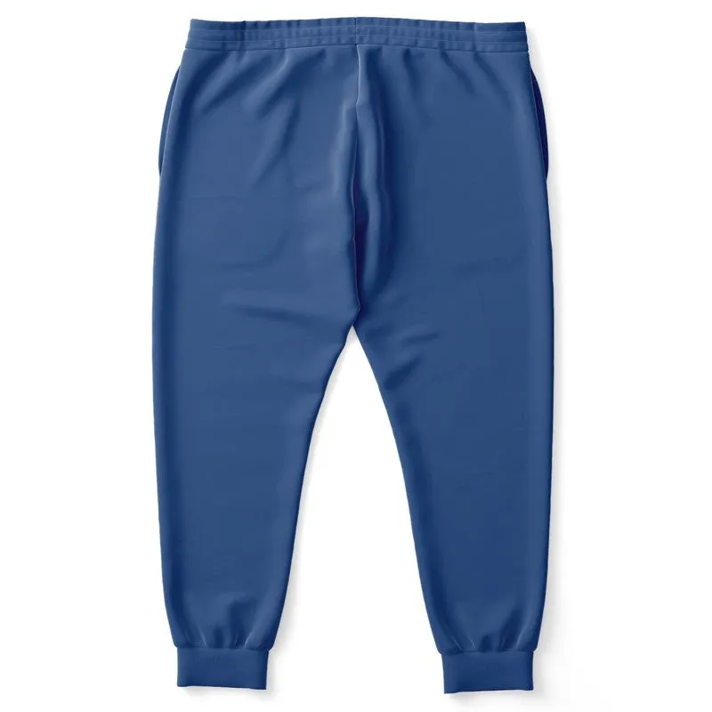 Shaded Midtone Blue Joggers | Unisex | with PLUS sizes | C80M60Y0K30