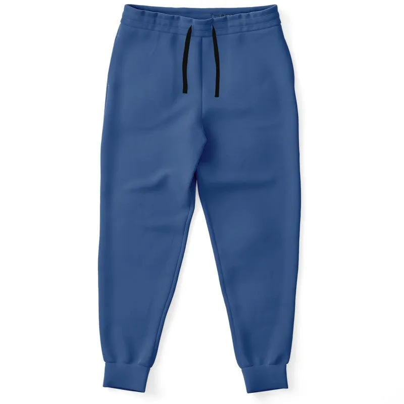 Shaded Midtone Blue Joggers | Unisex | with PLUS sizes | C80M60Y0K30