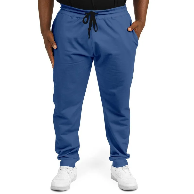 Shaded Midtone Blue Joggers | Unisex | with PLUS sizes | C80M60Y0K30