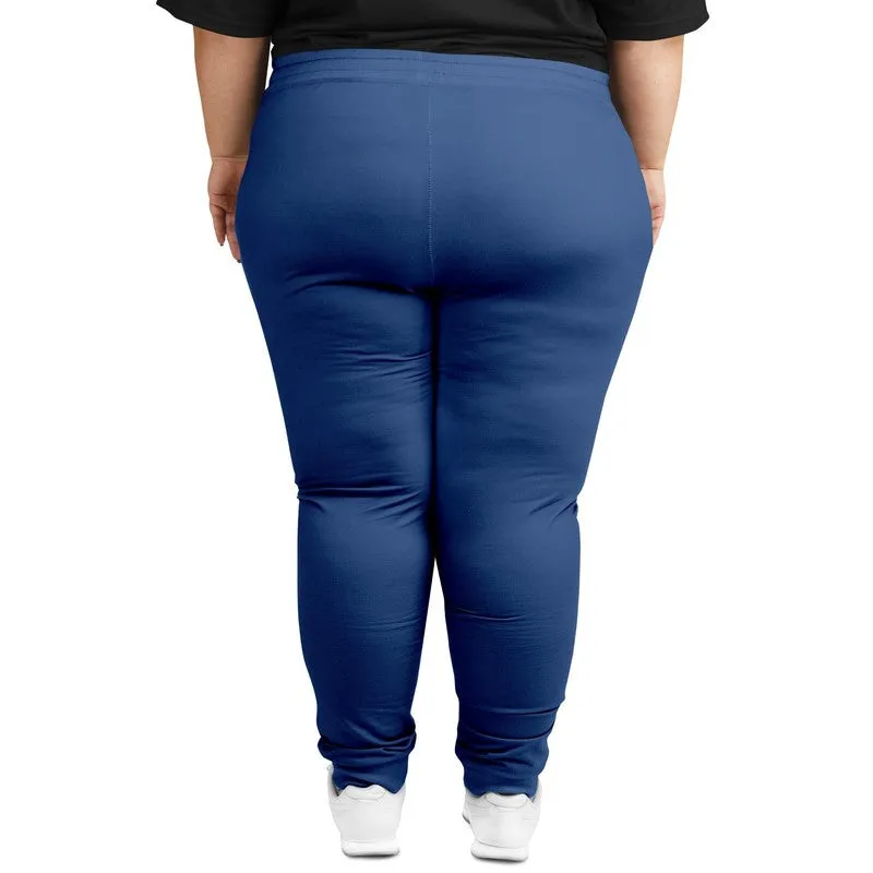 Shaded Midtone Blue Joggers | Unisex | with PLUS sizes | C80M60Y0K30