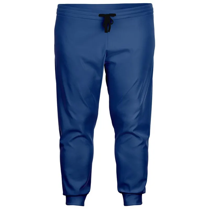 Shaded Midtone Blue Joggers | Unisex | with PLUS sizes | C80M60Y0K30