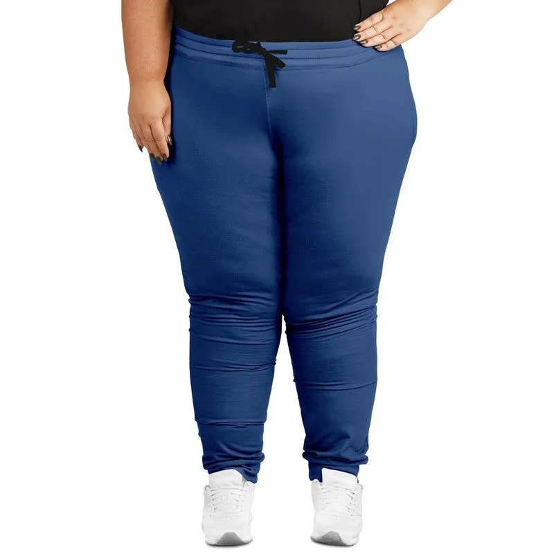 Shaded Midtone Blue Joggers | Unisex | with PLUS sizes | C80M60Y0K30