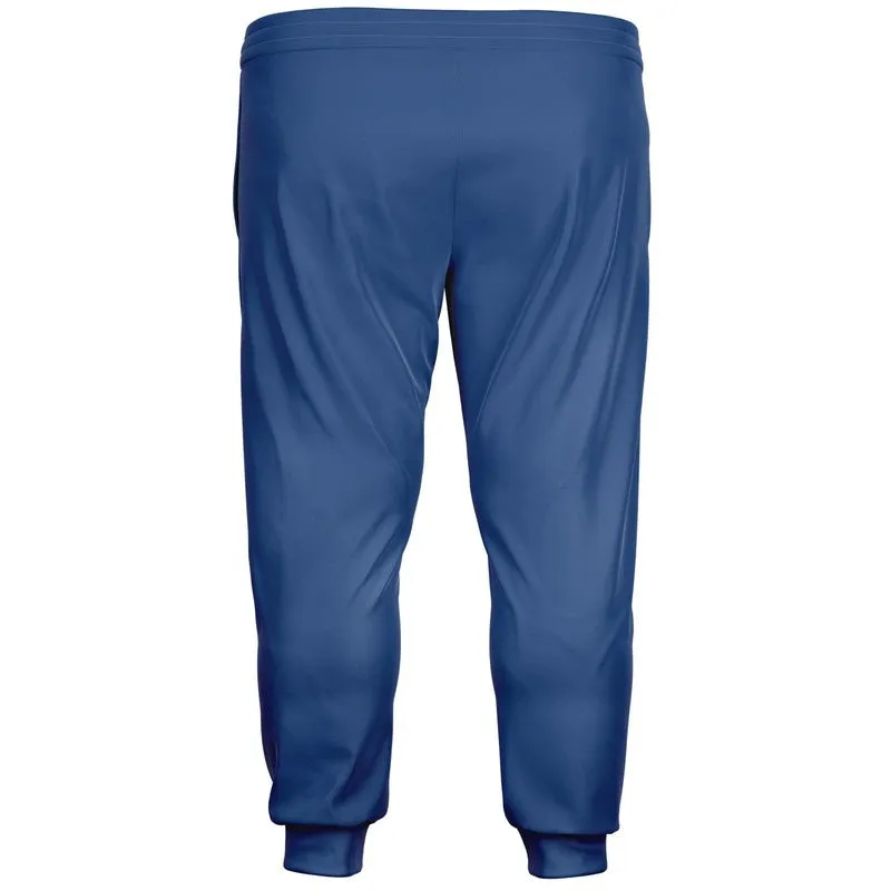 Shaded Midtone Blue Joggers | Unisex | with PLUS sizes | C80M60Y0K30