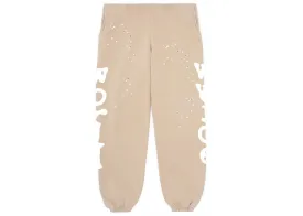 SP5DER BELUGA TAN SWEATPANTS