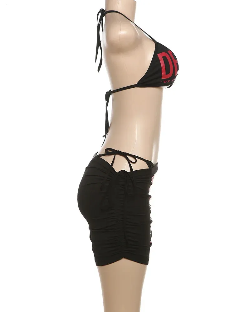 Staring In The Mirror Skirt Set
