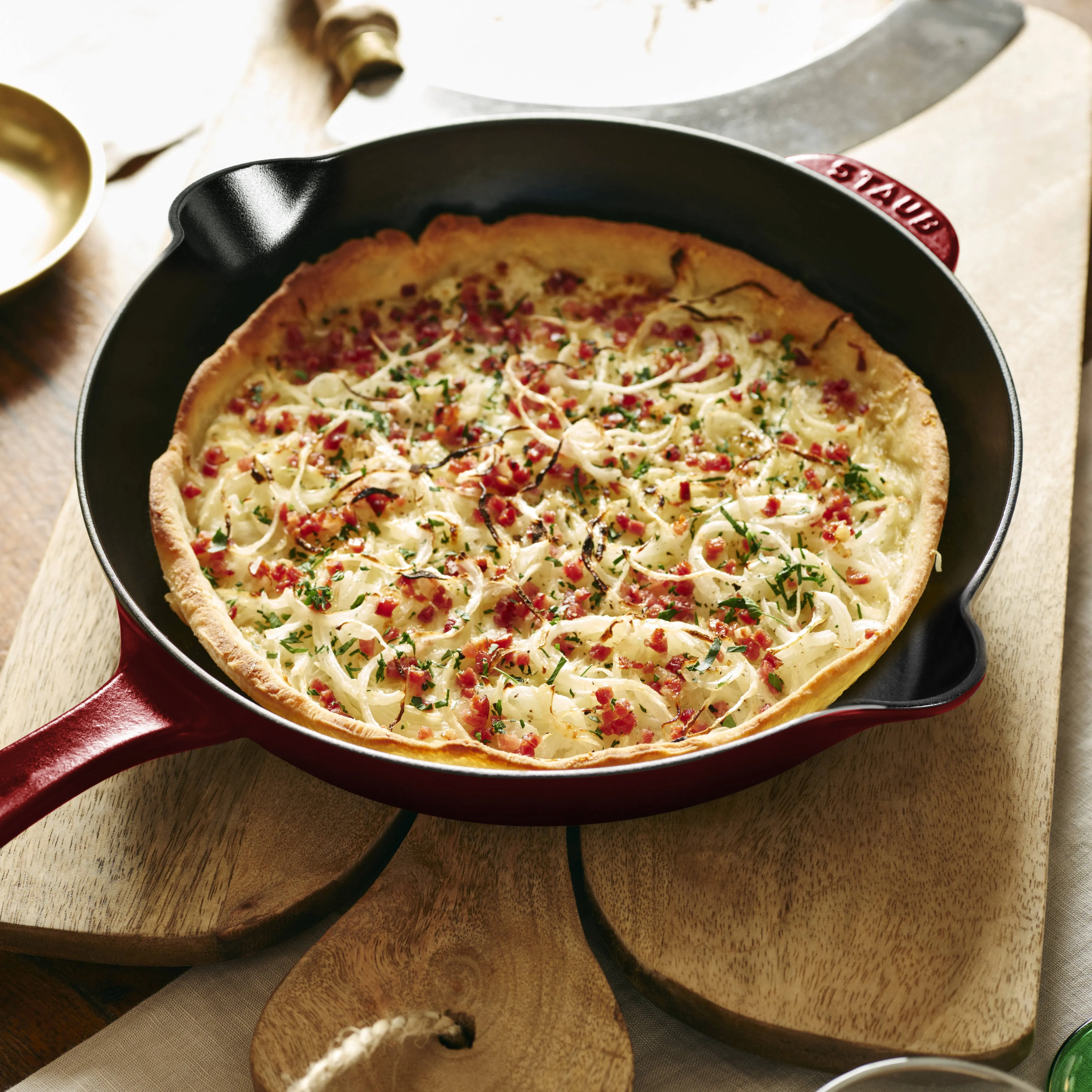Staub 11" Grenadine Cast Iron Deep Traditional Skillet
