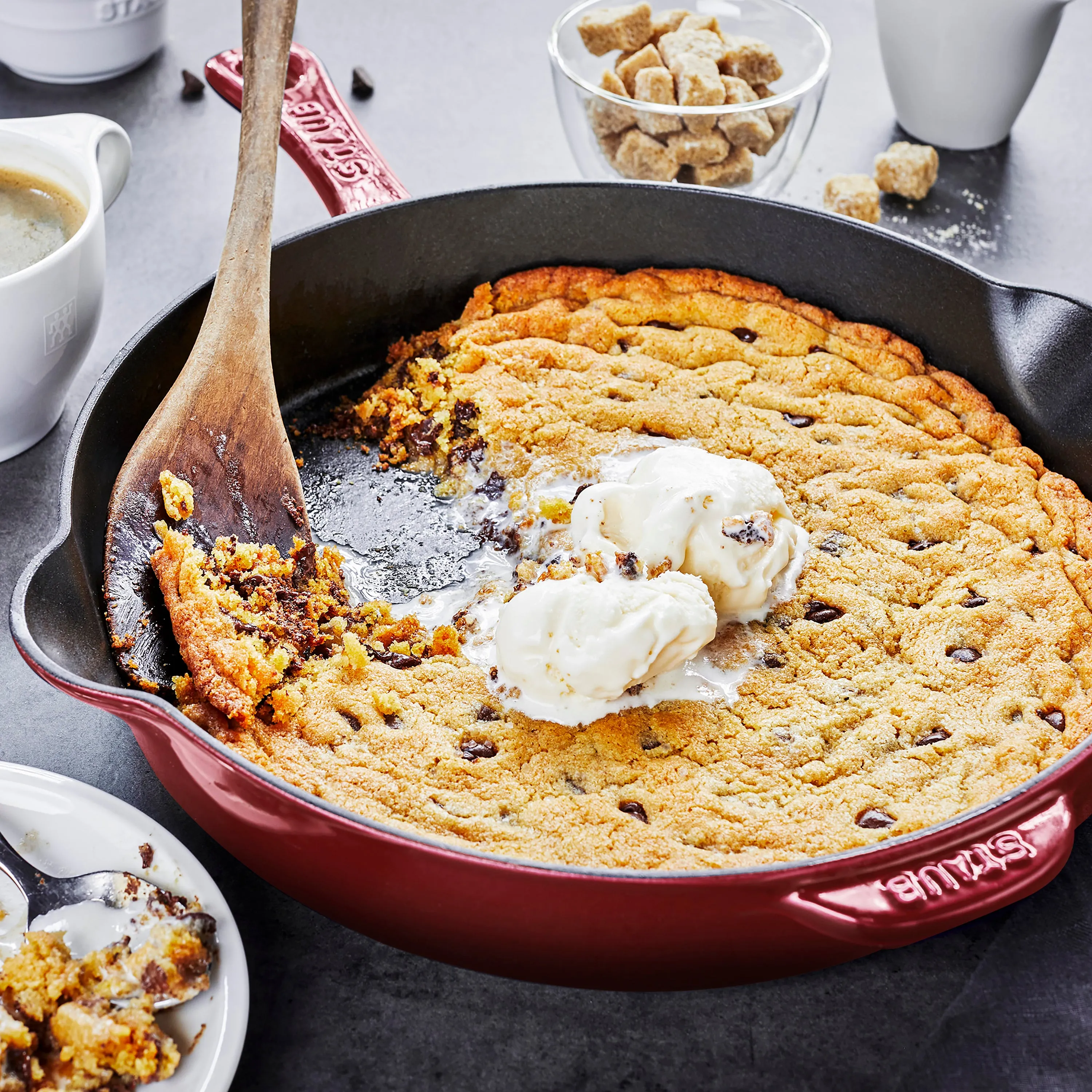 Staub 11" Grenadine Cast Iron Deep Traditional Skillet