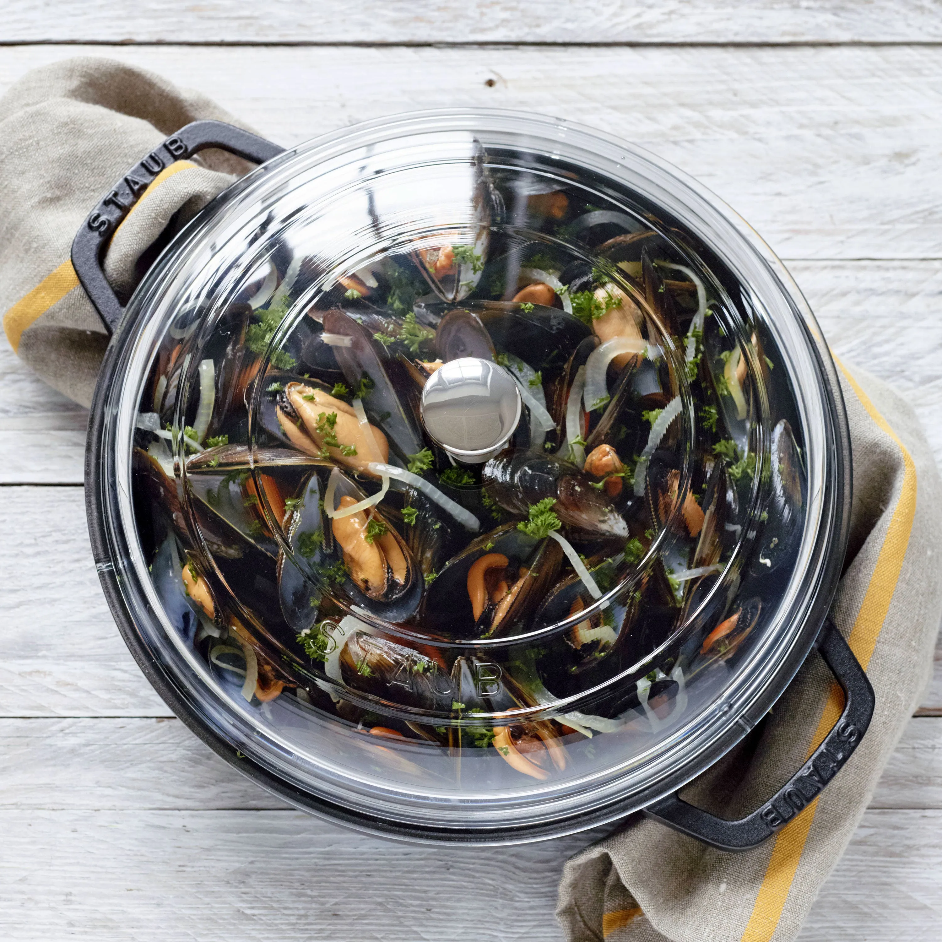 Staub 3.5-quart Matte Black Braiser with Glass Lid