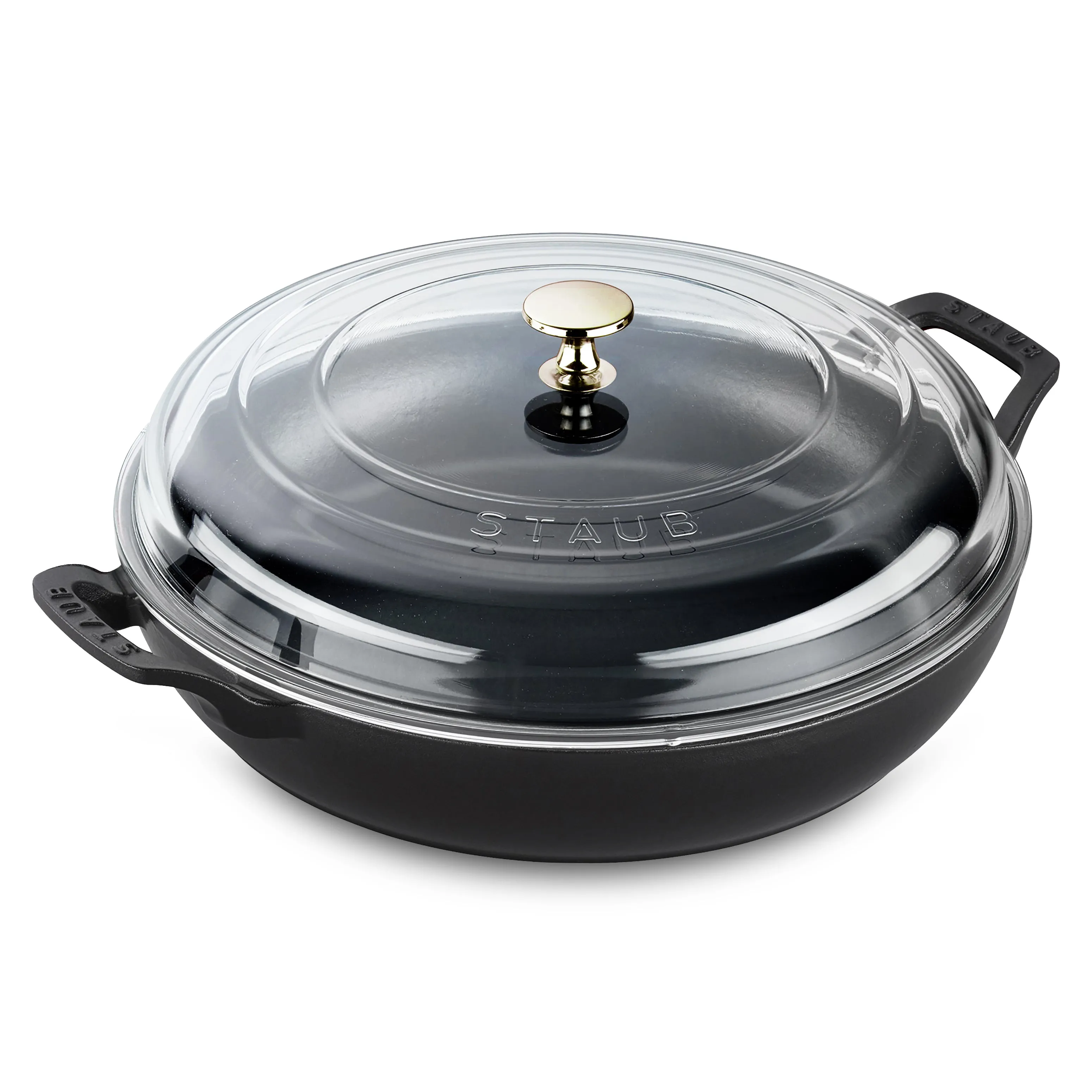 Staub 3.5-quart Matte Black Braiser with Glass Lid