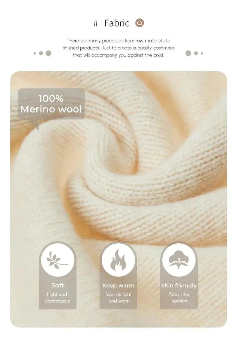 Stylish Luxury Merino Cashmere Pullover for Timeless Comfort