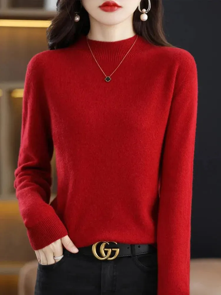 Stylish Luxury Merino Cashmere Pullover for Timeless Comfort