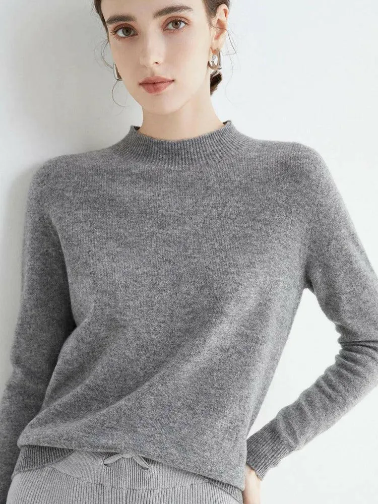Stylish Luxury Merino Cashmere Pullover for Timeless Comfort