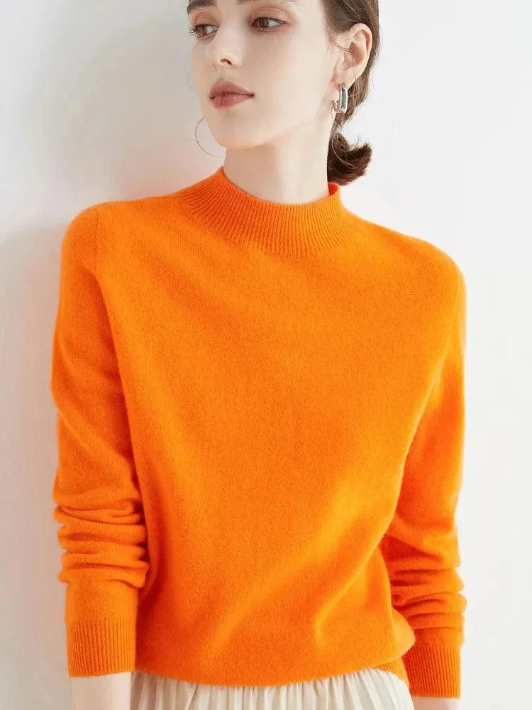 Stylish Luxury Merino Cashmere Pullover for Timeless Comfort