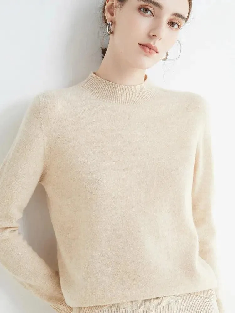 Stylish Luxury Merino Cashmere Pullover for Timeless Comfort