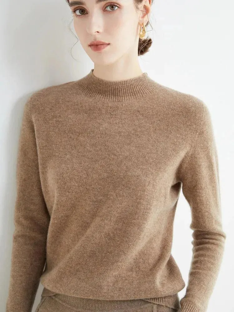 Stylish Luxury Merino Cashmere Pullover for Timeless Comfort