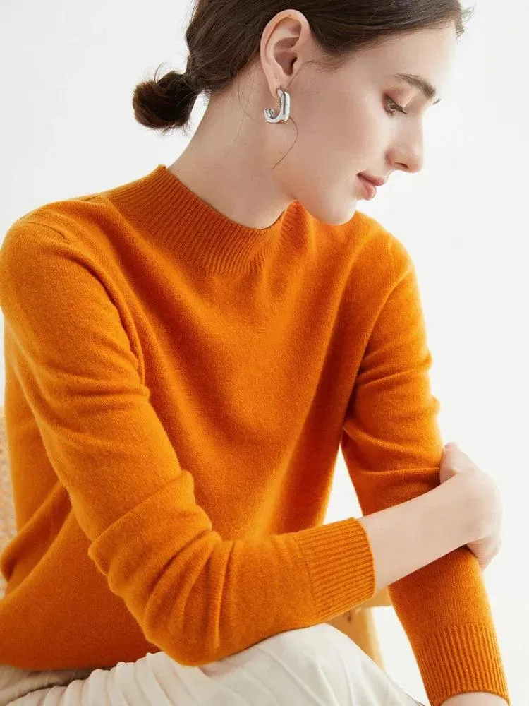 Stylish Luxury Merino Cashmere Pullover for Timeless Comfort