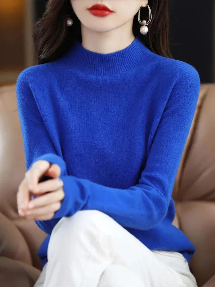 Stylish Luxury Merino Cashmere Pullover for Timeless Comfort