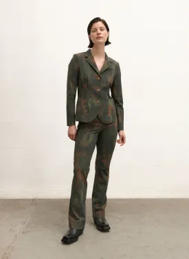 Tailored blazer | Heavy travel soft print | Yuuka | Autumn Shades