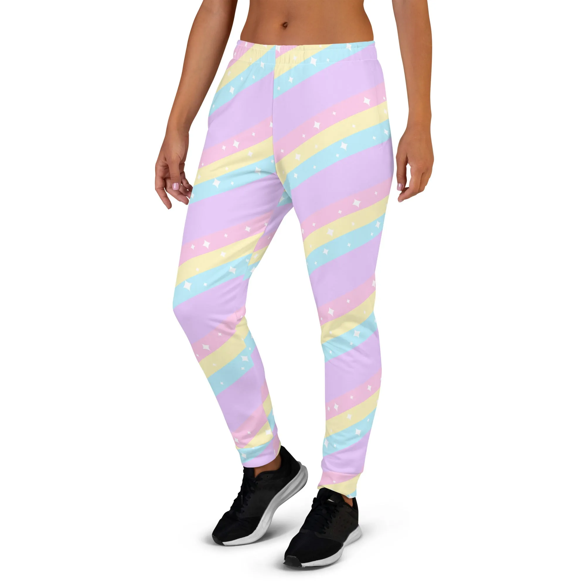 Teatime Fantasy Purple Rainbow Women's Joggers