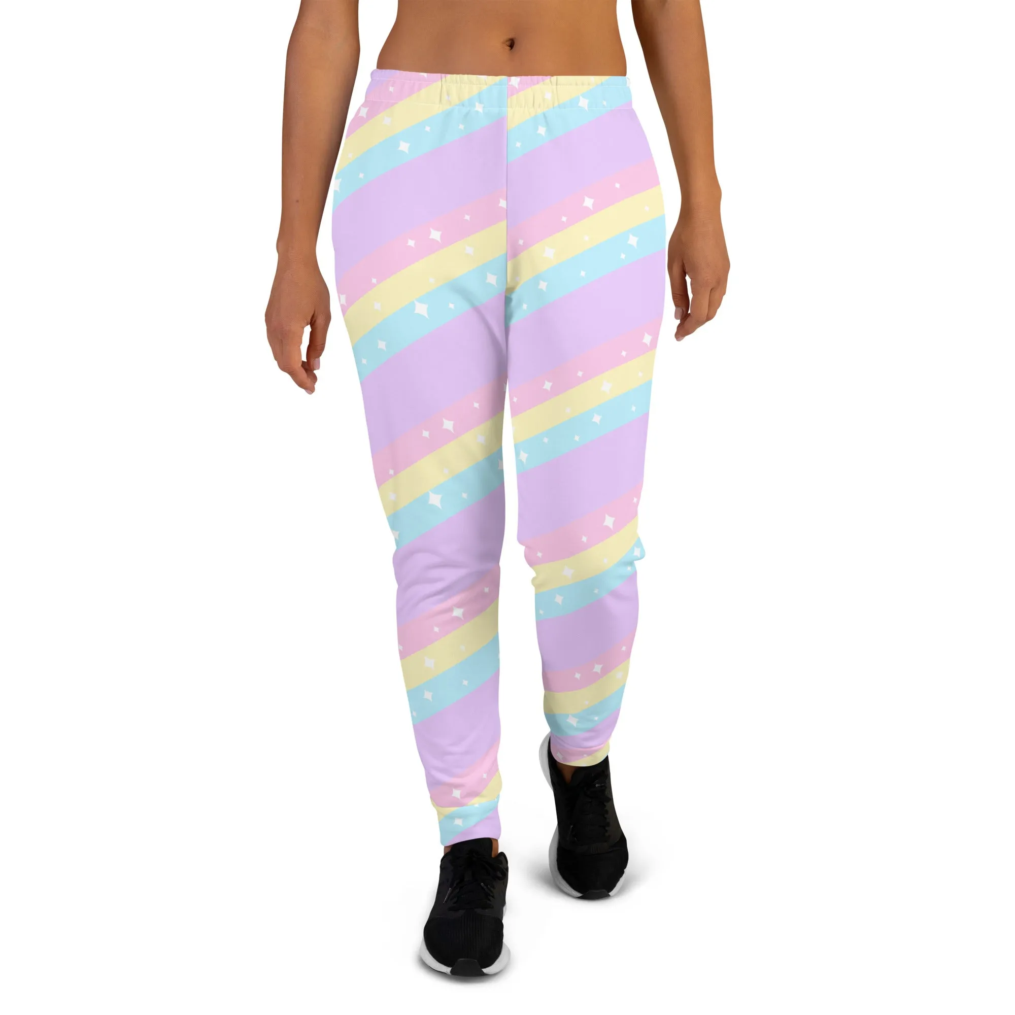 Teatime Fantasy Purple Rainbow Women's Joggers