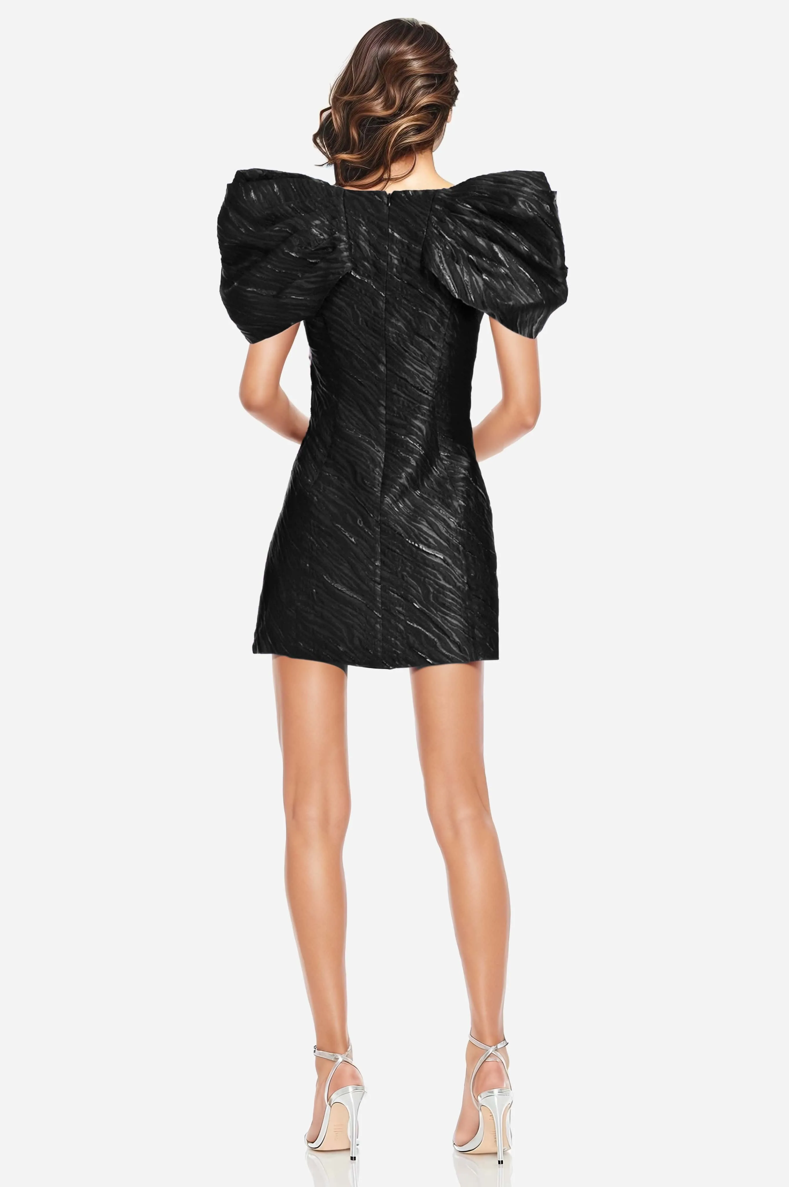 The Aime | Animal Jacquard Mini Dress