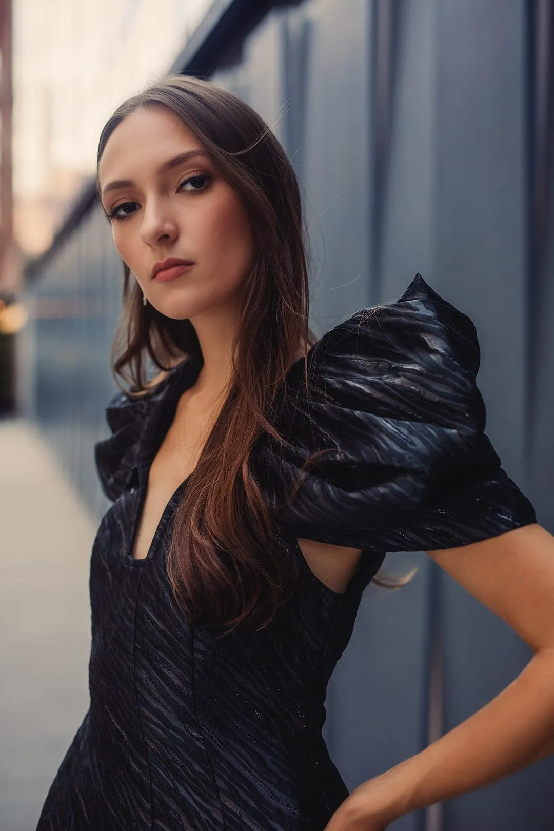 The Aime | Animal Jacquard Mini Dress