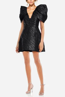 The Aime | Animal Jacquard Mini Dress