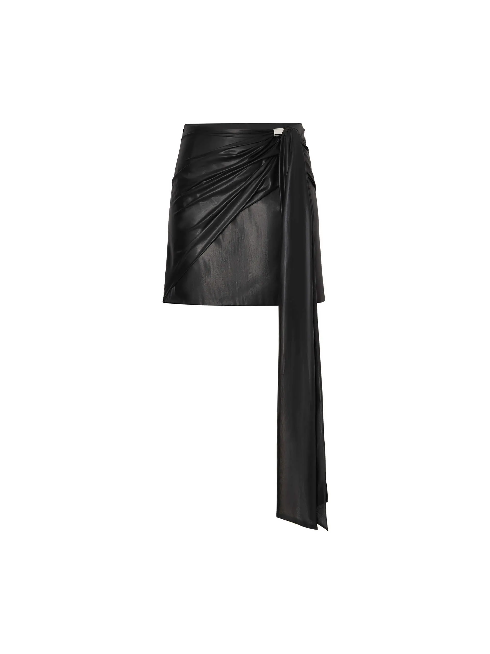 Tie Details Mini Skirt