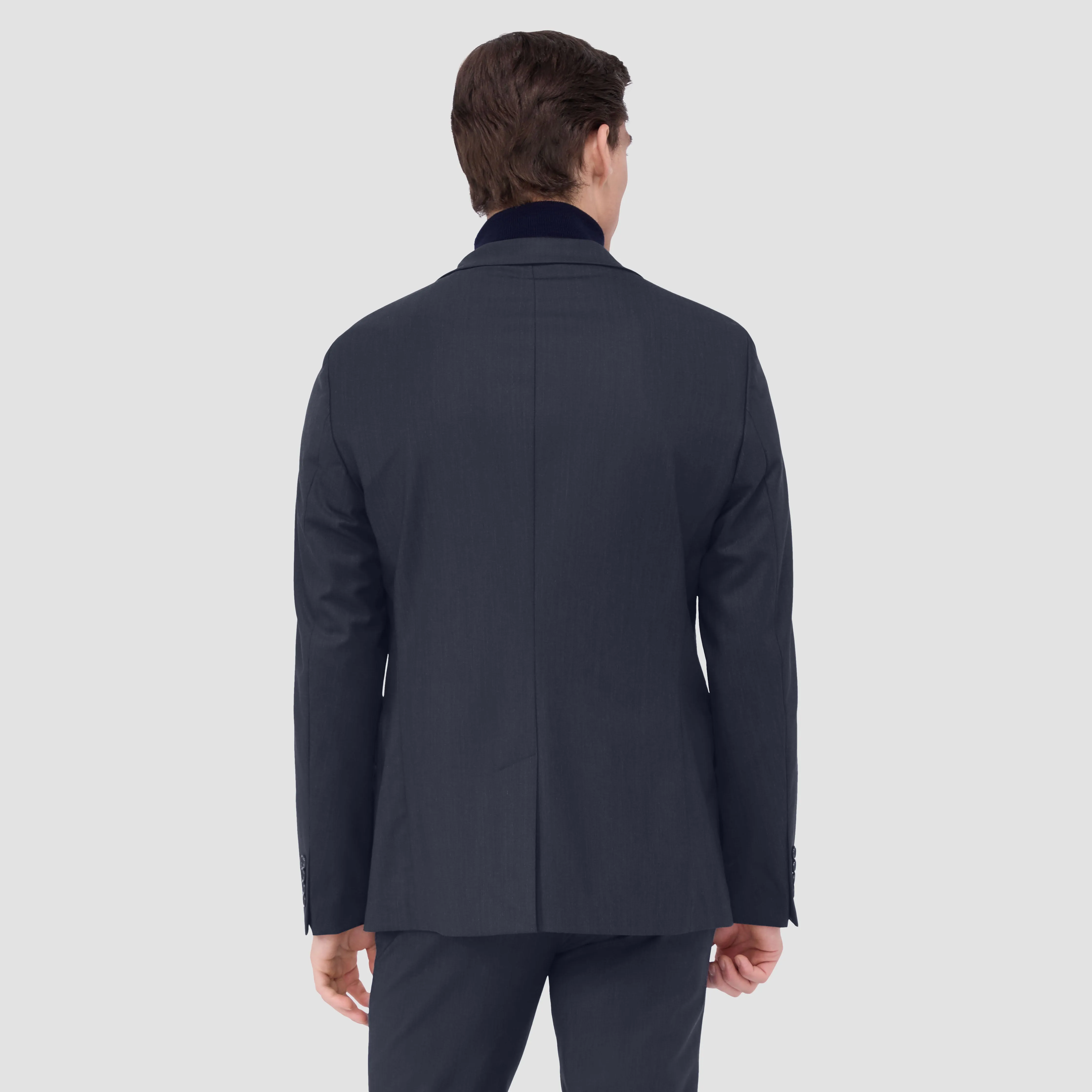 Two Button Stretch Wool Travel Blazer