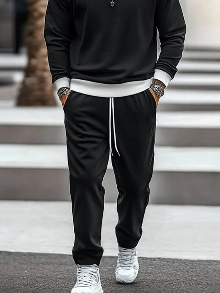 Urban Fashion Colorblock Tracksuit Set