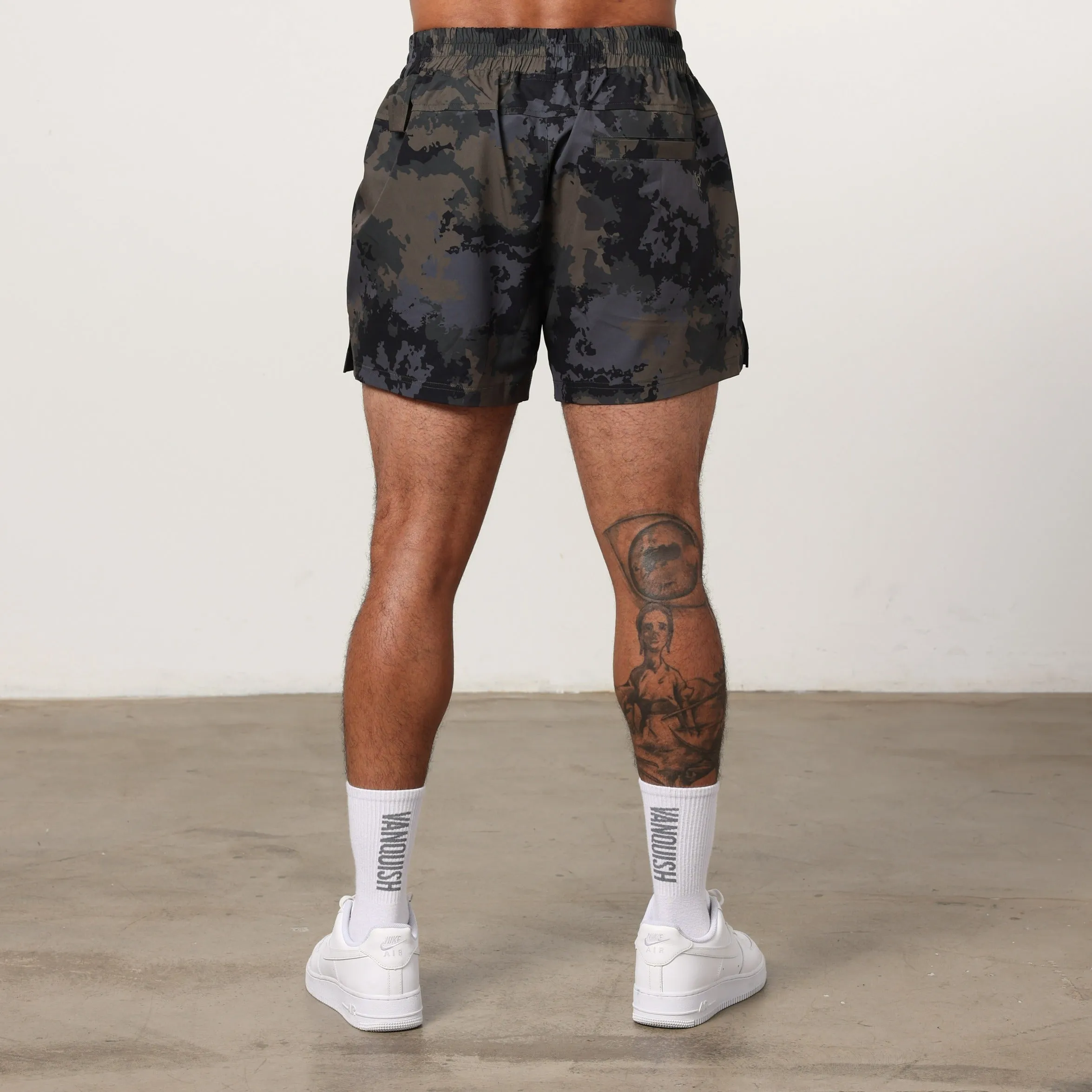 Vanquish Utility Brown Camo 4" Shorts