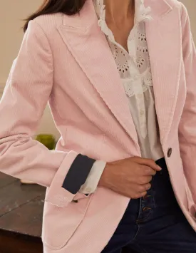 Victoria Cord Blazer-Milkshake