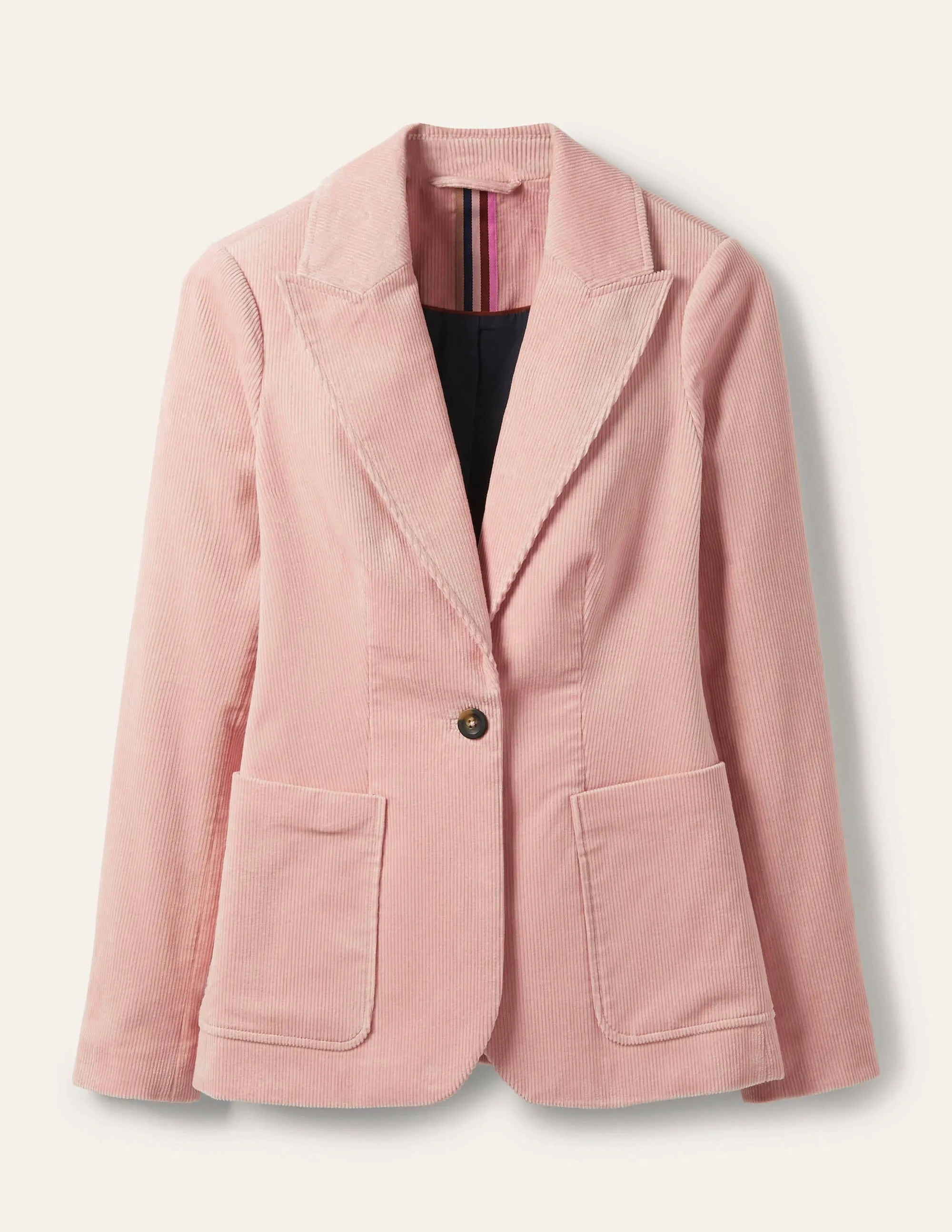 Victoria Cord Blazer-Milkshake
