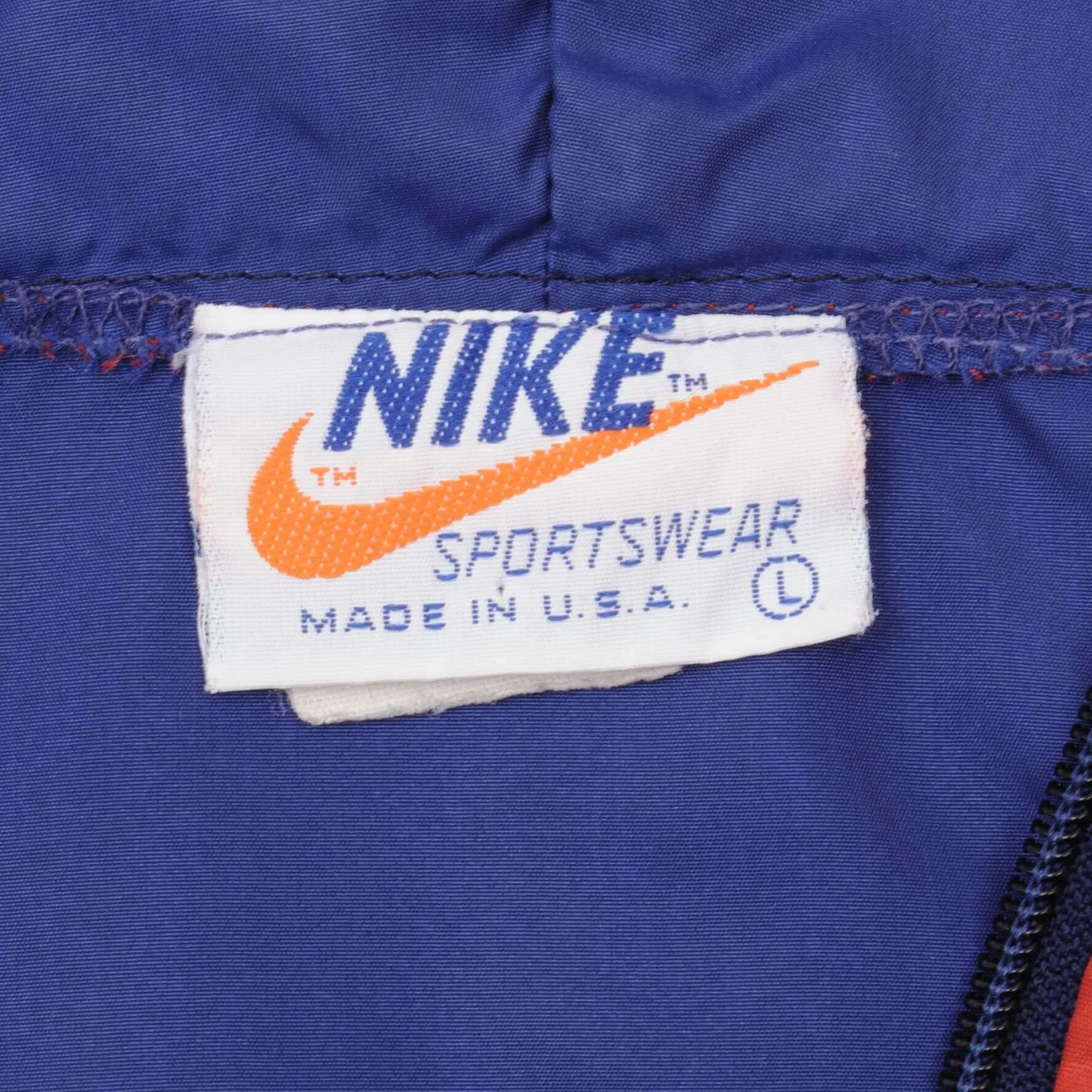 VINTAGE NIKE WINDBREAKER PULLOVER JACKET 1970S SIZE LARGE MADE IN USA