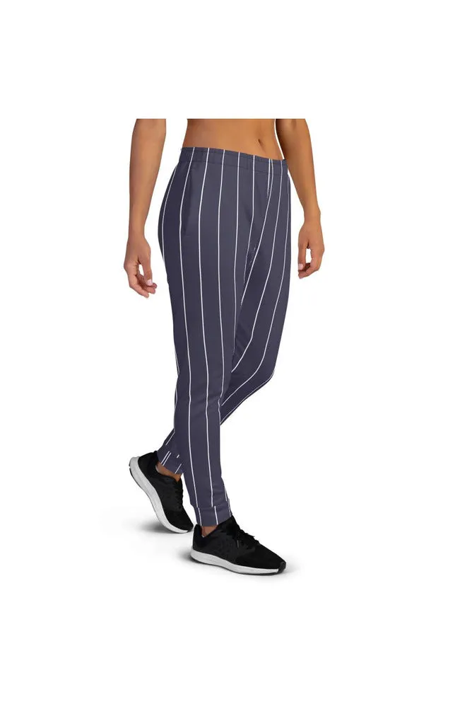 Violet Pinstripe Women's Joggers