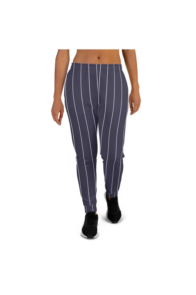Violet Pinstripe Women's Joggers