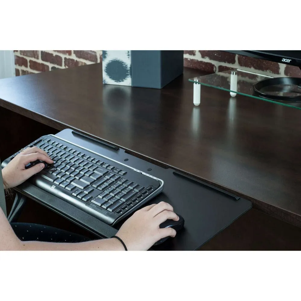 VIVO Black Deluxe Under Desk Keyboard Tray MOUNT-KB04C