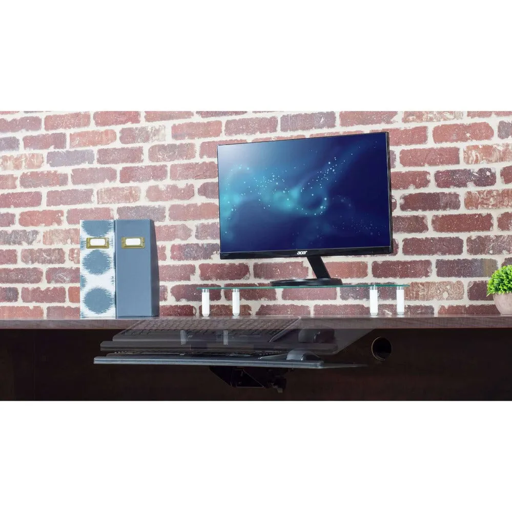 VIVO Black Deluxe Under Desk Keyboard Tray MOUNT-KB04C